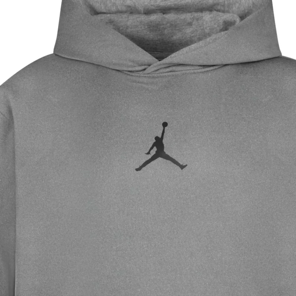 NWT Nike Air Jordan Boys Carbon Heather Core Performance Therma' Hoodie Size M